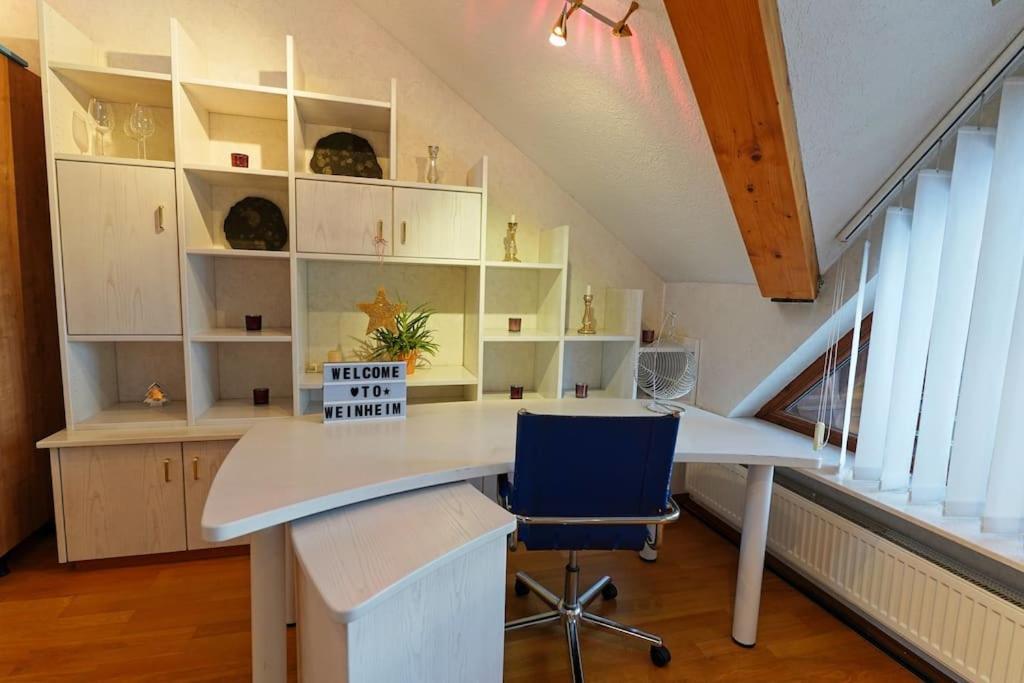 Grosse, Helle Wohnung Fuer Bis Zu 6 Personen Weinheim Exteriér fotografie